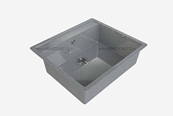 MAXSTONE Мойка глянцевая MS-21 (темно-серая) 565*505*220